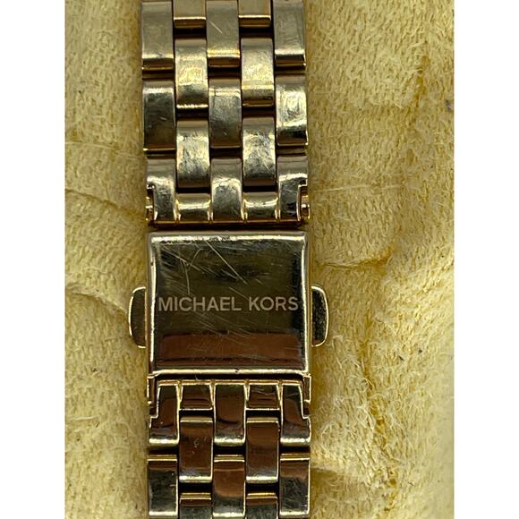 Michael Kors Darci  Steel Glitz Gold Dial Ladies Quartz Watch MK3430 - Picture 7 of 7